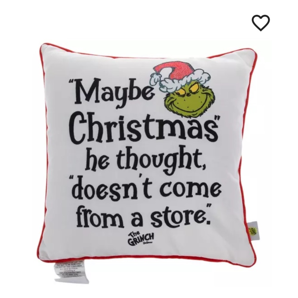 Set of 3 Grinch pillows